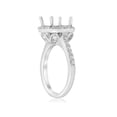 thumbnail image 2 of 3/4ct Oval Halo Vintage Ring Setting 14K White Gold Semi Mount, 2 of 4