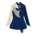 thumbnail image 6 of inhzoy Kids Girls Long Sleeve Rhinestone Figure Ice Skating Dress, 6 of 8