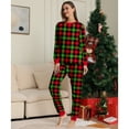 thumbnail image 5 of GYRATEDREAM Christmas Family Pajamas Sets, Christmas Family Matching Pajamas Sleepwear, Xmas Holiday Plaid Print Family Pjs Jammies Nightwear Loungewear for 3M-4XL, 5 of 8