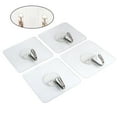 thumbnail image 4 of 6pcs gancho de pared adhesivo fuerte ganchos transparentes gancho sin costuras gancho de pared de cocina, 4 of 7