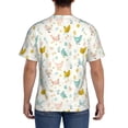 thumbnail image 3 of Bixox Men's Chicken Printed Short Sleeve Skinny Athletic T-Shirt, 3 of 6