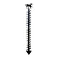 thumbnail image 6 of Aufmer 36 inch Snow Gauge Outdoor with Thermometer,Snowflake Iron Art Snow Gauge for Yard,Large Metal Snowfall Measuring Stick Rain Gauge,Snow Depth Measure Ruler for Garden and Christmas Decoration, 6 of 8