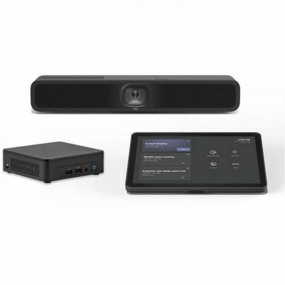 Logitech Small Microsoft Teams Rooms with Tap   MeetUp 2   ASUS® NUC - For Video Conferencing - 3840 x 2160 Video (Live) - 4K x Network (RJ-45) - USB - Wireless LAN - Internal Speaker(s) - Inte...