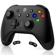 LISHIVE Bluetooth Wireless Gaming Controller EasySMX for Switch, Switch Lite/OLED, PC Windows, Dual Vibration, Turbo, 15 Hours Playtime, Black