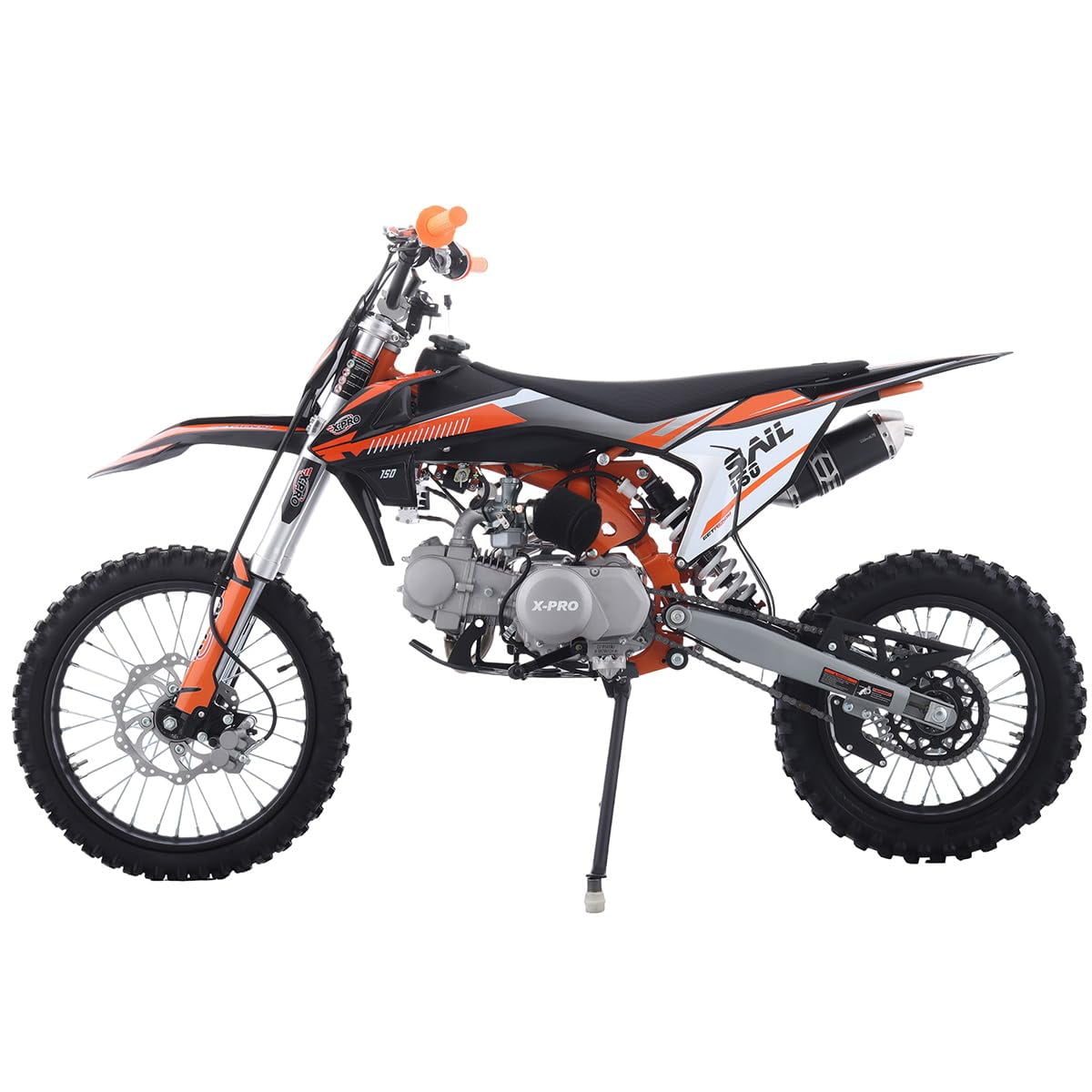 X-Pro Sail 150 Dirt Bike Zongshen Brand Engine with 4-Speed Manual Transmission! Kick Start, Big 17"/14" Tires! Assembled and Tested!