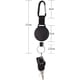 thumbnail image 3 of Robusto llavero retráctil con cable de acero de 65 cm, negro, 3 of 5