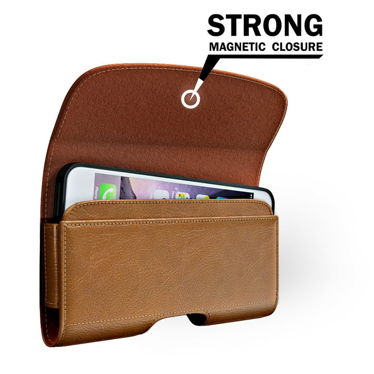 Horizontal Dual Phone Holster Pouch Case for Two Phones, Nylon Double  Decker Belt Clip Case for iPhone 13 / XS , for iPhone XR