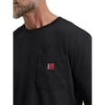 thumbnail image 2 of Camiseta Wrangler de manga corta con bolsillo negra para hombre, 2 of 3