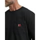 thumbnail image 2 of Camiseta Wrangler de manga corta con bolsillo negra para hombre, 2 of 3