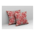 thumbnail image 6 of Amrita Sen Broadcloth Zippered Pillow With Red Off White CAPL278BrCDSZP20x20, 6 of 7