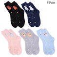 thumbnail image 2 of Fuzzy Socks Soft Cozy 5 Pairs Thickened Fluffy Socks Crew Socks Sleeping Socks, 2 of 10