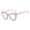 Pink, variant on Cat Eye Rhinestone Reading Glasses, Sparkling Diamond Blue Light Blocking Eyewear for Women, Trendy Square Bling Readers for Fashionable Eye Protection