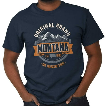 Brisco Brands Classic Montana Mountains Gift Short Sleeve Adult