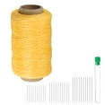 thumbnail image 1 of Unique Bargains Fil à Coudre pour Rembourrage 260m Polyester avec 30 Aiguilles, Jaune, 1 of 6
