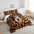 thumbnail image 4 of Erosebridal Tiger Twin Bed Comforter Set Wild Animal Bedding Bedroom Decor, Leopard Cheetah Print Comforter Set Youth Teenagers Faux Quilt with 1 Pillowcase, 4 of 6