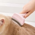 thumbnail image 4 of Pet Deshedding Brush Curved Stainless Steel Blade Grooming Comb Shedding Tool For Medium Long Haired Dogs And Cats, 4 of 9