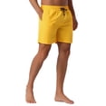 thumbnail image 4 of Pantalones cortos de verano para hombres INSPIRE CHIC para el Día del Padre, con cintura elástica y cordón, pantalones cortos de surf 30 amarillos, 4 of 6