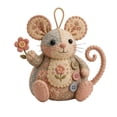 thumbnail image 2 of Patchwork Mouse DIY Kit, Handmade Sewing Craft Set with Floral Fabric, Stuffing, Buttons, Cute Mouse Ornament DIY Kit for Adults, Beginners, Gift for Birthdays, Holidays&nbsp;, 2 of 7