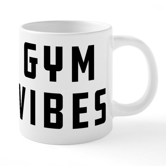 CafePress - Gym Vibes - 20 Oz White Ceramic Mega Mug