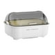 thumbnail image 2 of Escurridor de platos con tapa y tabla de drenaje, caja de almacenamiento que ahorra espacio para utensilios, Gris blanco, 2 of 9