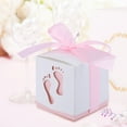 thumbnail image 1 of Rdeghly Wedding Gift Box, Candy Box Gift,50Pcs Cute Baby Footprint Paper Candy Box Wedding Baby Shower Gift Candy Box, 1 of 8