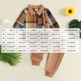 thumbnail image 4 of Enyan Baby Boy Fall Outfits Newborn Flannel Long Sleeve Sweatshirt Romper+Pants Set 2 Piece Infant Boys Winter Clothes(Size 0-3 Months), 4 of 5
