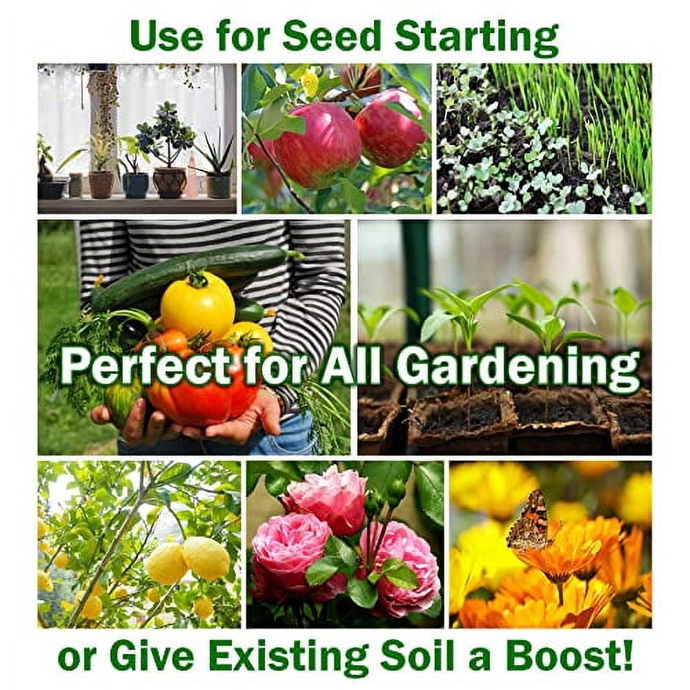 WONDER SOIL | Organic Coco Coir Brick/Block | Ready to - Compressed Coco Coir Fully Loaded with Nutrients | 10 LBS Block Expands to 2.5 Cu Ft | Incl Worm Castings & Nutrients