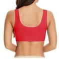 thumbnail image 5 of Texiao Women's Wirefree Bras Seamless Full Coverage Plus Size Sports Bra for Sleeping Yoga Workout Everyday Wear Bralette Red, 5 of 5
