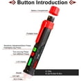 thumbnail image 5 of AIRIC Voltage Tester Non Contact AC Pen Electrical Tester Adjustable Sensitivity, Outlet Circuit Tester, LED Flashlight, Beeper Alarm, 12V-1000V/48V-1000V & Null Live Wires Voltage Detector, 5 of 5