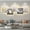 Gray, variant on LED Abstract Wall Art, 3D Art Wall Decor for Living Room, Power Supply Wall Hanging Mural, Dining Room Wall Decor, Wall Sculptures Home Decor, 120*40cm