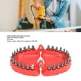 thumbnail image 3 of Soporte De Bits De Dentadura Postiza, Organizador De Escritorio De Escultura De Dentadura Postiza Elegante, 28 Hoyos Rojos Para Almacenamiento De Brocas, Metal/plástico, 3 of 7