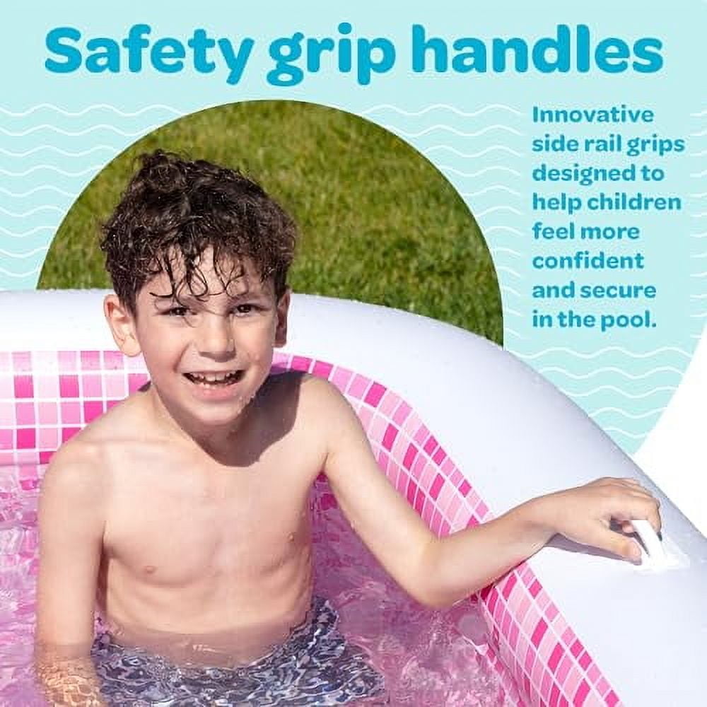 Grip a Pool Inflatable Blow up Swimming Pool ''90"x60"x19",  Family Size for Kids and Adults