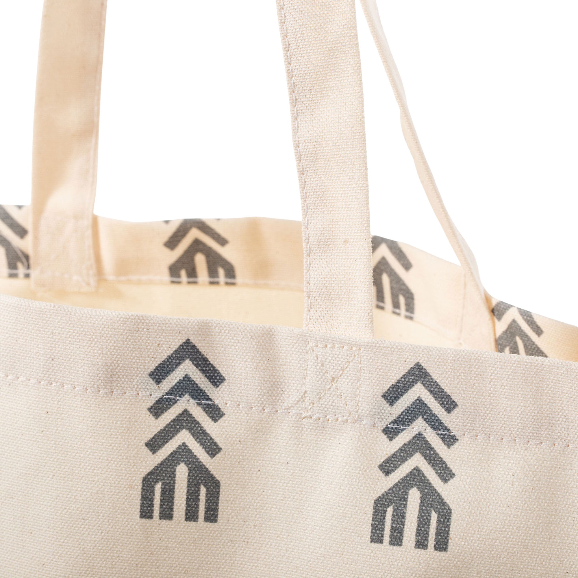 Pattern Canvas Shopping Tote Bag