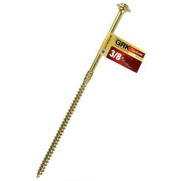 GRK Fasteners 5914049 16 in. Dia. x 10 in. Star Self Tapping Yellow Zinc Structural Screws