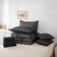 thumbnail image 6 of Feelyou Western Damask Bedding Comforter Set 7 Pieces, Grey Life Tree Full Bedding Set, 6 of 8