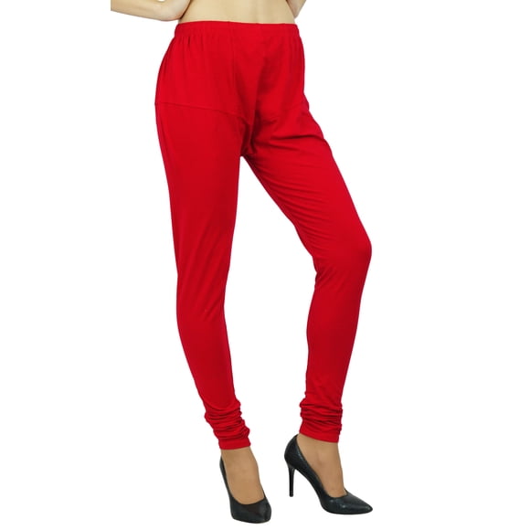 Bimba Women's Soft Cotton Full Length Basic Leggings Stretchy Bottom Pants Free Size