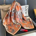 thumbnail image 3 of CHUNTIAN 100% Pure Mulberry Silk Scarfs 27"x27" Square Scarf Women Neckerchief Headscarf hair scarf bandana Gift Packed, 3 of 7
