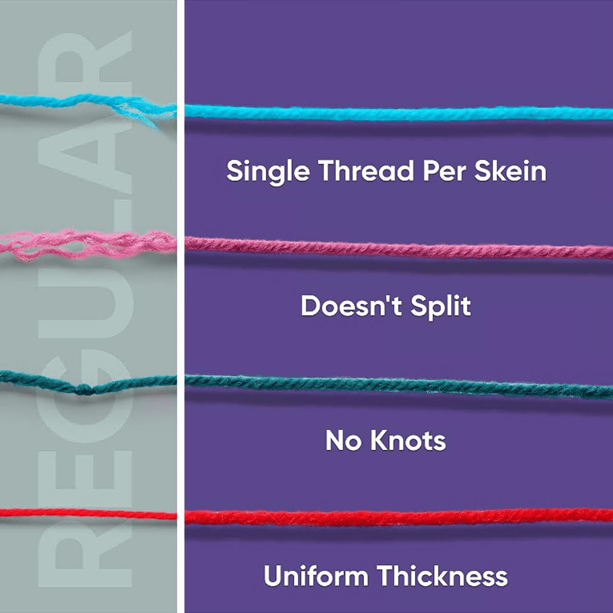 30 Skeins Bulk Yarn for Crochet Kit, Knitting Crochet Yarn Acrylic ,Multi-Colored, 1300 Yards