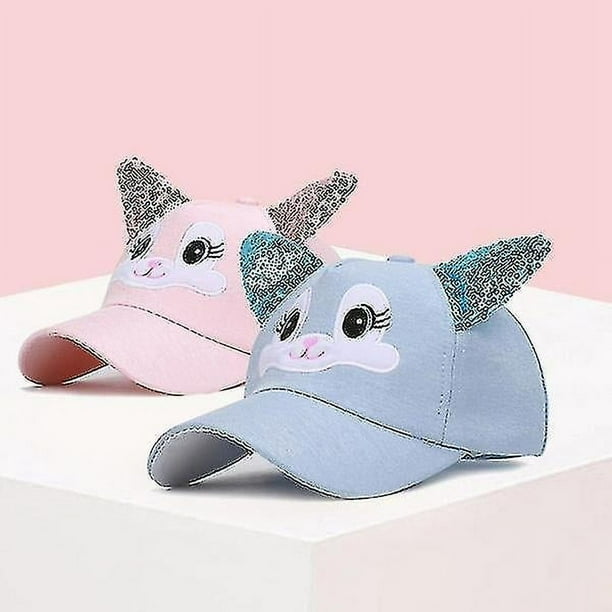 Gorro para el sol para niños, gorros de béisbol de algodón con orejas de gato de dibujos animados para niños, gorros para el sol para primavera y verano, gorros para el sol para niños, fotog