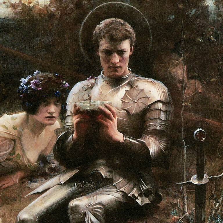 Design Toscano The Temptation of Sir Percival, 1894 by Arthur