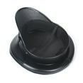 thumbnail image 4 of Black Leather Germany Officer Visor Cap Army Hat Cortical Mil-itary Hats Cap Cosplay Halloween Hat Size M L XXL ,Classic Design, 4 of 4