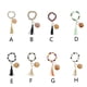 thumbnail image 5 of Sonducket llavero moda puerta portátil coche borla llavero titular bolso billetera anillo joyería para mujer Ropa, zapatos y accesorios Miscelánea tipo 3 Sonducket AP015436-03, 5 of 6