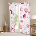 thumbnail image 3 of Manfei Watercolor Seashell Bow Curtains and Drapes Pack of 2 (52x63 Each),Marine Romantic Black Out Curtains, 3 of 6