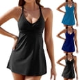 thumbnail image 4 of ANINEO Women Swimwear Summer Fashion Monokini Belly Shading Slim Conservative Skirt Tankini Swimsuit Trendy Hawaii Tropical Brazilian Beachwear, 4 of 4