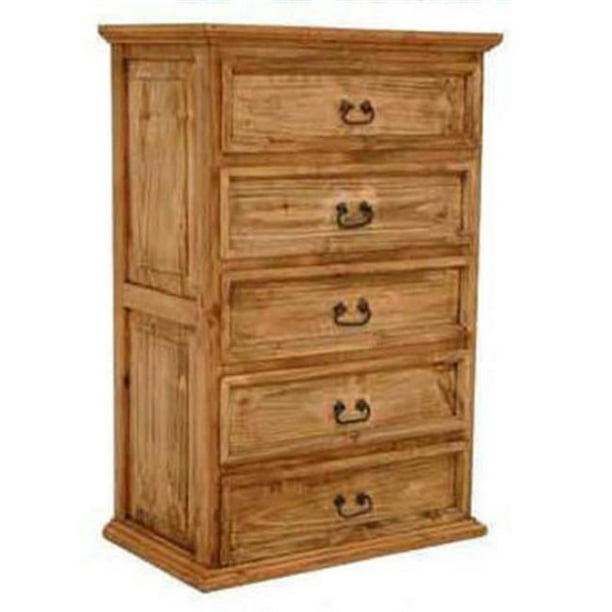 Million Dollar Rustic 02-1-10-12-C 5 Drawer Chest - Walmart.com