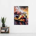 thumbnail image 2 of Grand Prix Championship Cars Racing on Track Extra Large XL Wall Art Poster Print, 2 of 3