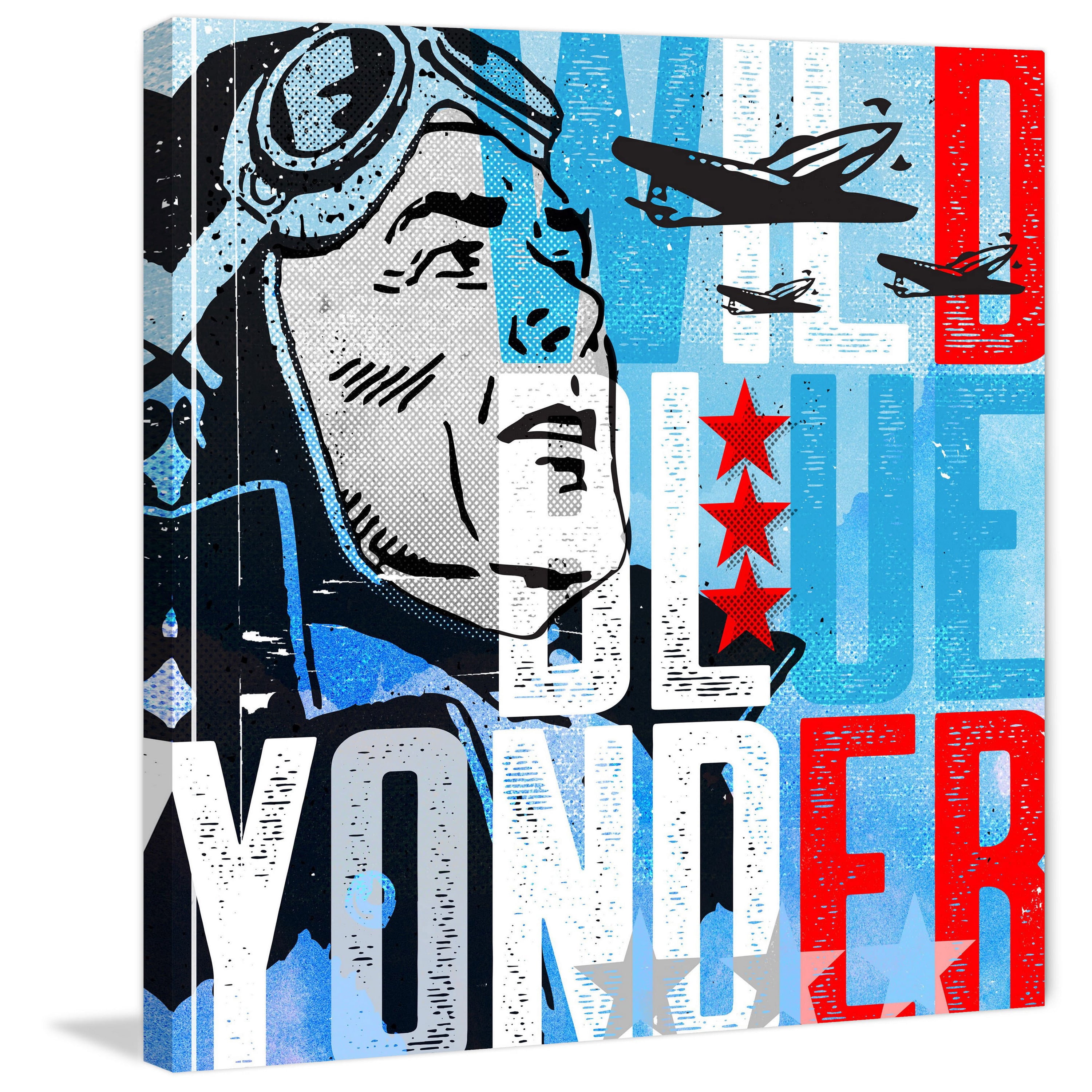 Marmont Hill "Wild Blue Yonder Pilot" by Rick Martin Painting Print on Wrapped Canvas