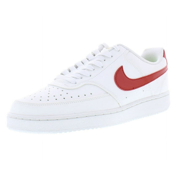 Nike Court Vision Low Next Nature Unisex Shoes Size 9, Color: Summit White/Cinnabar/Volt