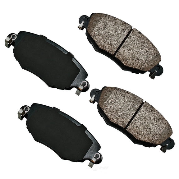 Akebono EURO Ultra-Premium Brake Pad Set, Ceramic Fits select: 2002-2008 JAGUAR X-TYPE