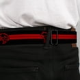 thumbnail image 4 of Dodge Belt, Seatbelt Buckle Belt, Dodge Hellcat Stripe Logo Black Red, 34 to 52 Inches, 4 of 9